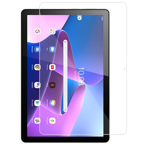 Image of Tempered Glass Screen Protector for Lenovo Tab M10 FHD 3rd Gen (10.1 inch) (25.65 cm) Tablet [Scratch Resistant] [Easy Installation] [Bubble Free] [1-Pack]