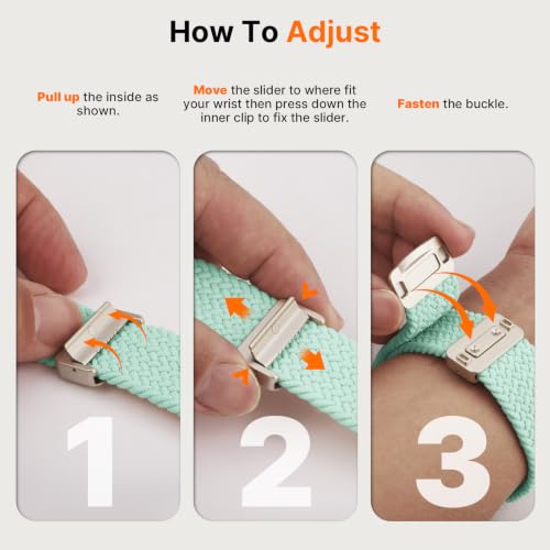 Image of Fullmosa 2 Pack Magnetic Nylon Strap for Apple Watch