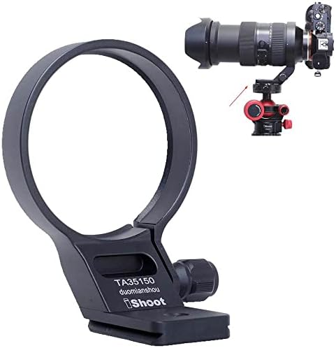 CNC-statiefmontagering compatibel met Tamron 18-400 mm f/3.5-6.3 Di II VC HLD B028 (EF/F-bevestiging), onderste lenshouder met Arca-Swiss snelsluitplaat