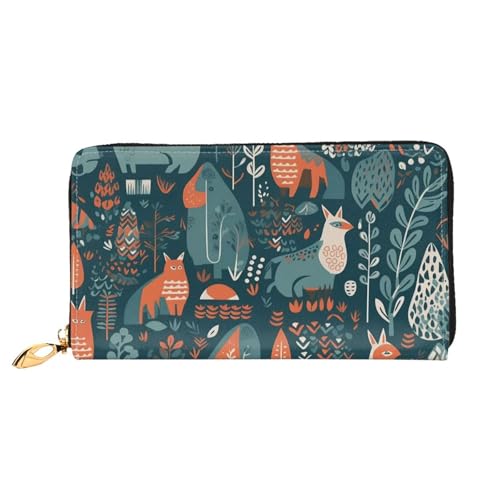 Portefeuille pour femme grande capacité avec porte-cartes de crédit zippé