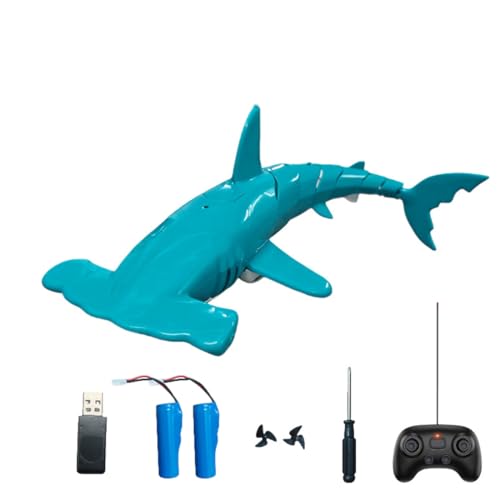 Bateau de pêche RC requin avec fonction de plongée et pulvérisation