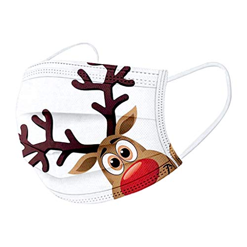 10/20/50 Stück Erwachsenen Weihnachten MundSchutz Einweghülle Bandana, Halstuch Atmungsaktiv Outdoor Anti-Staub Weihnachts Motiv Druck
