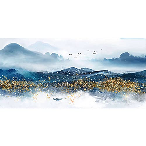 Diamond Painting complet paysage d'encre 80x220 grand format point de croix