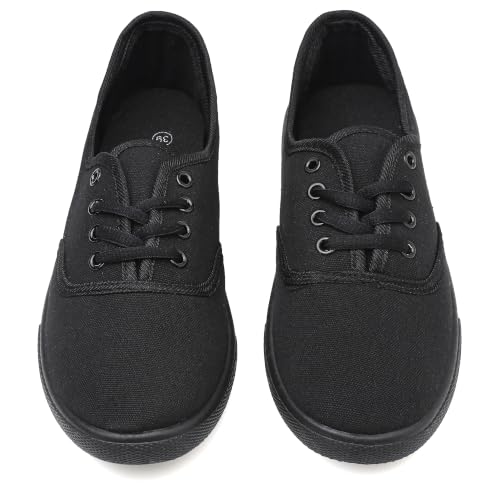 Image of Womens White Canvas Sneakers | Womens White Canvas Sneakers Lightweight Lace Up Fashion Shoes Low Top Slip On Casual Tennis Walking Shoes Footwear