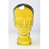 Kare Decoratieve kop glas in verschillende kleuren, kleur: geel