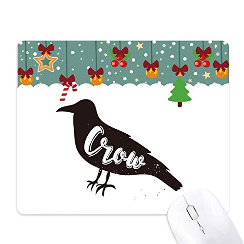 Tapis de souris corbeau esquisse ombre animal idée cadeau de Noël bureau