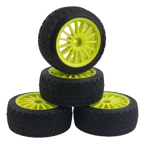 RC�J�[�p�^�C�� For HPI WR8 For Flux For Rally 3.0 110697 94177 1/10 1:10 4PCS 2.�C���`�z�C�[�������n�u��80MM�^�C���^�C��RC�J�[�A�N�Z�T���[�����C��(Yellow)