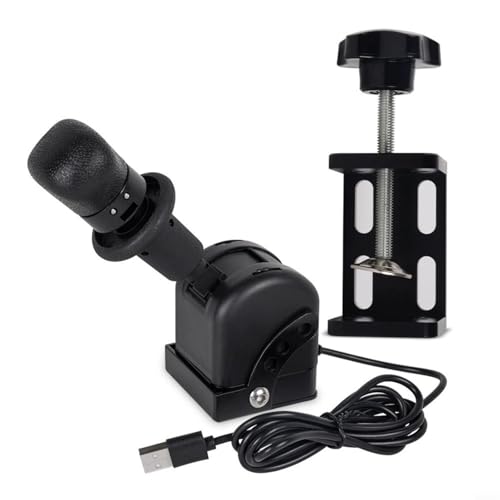 Glomc PC Usb Frein à main pour Logitech G29 G27 G25, frein à main en acier inoxydable avec support réglable, accessoire de simulateur pour Ets2 Noir – vue 4
