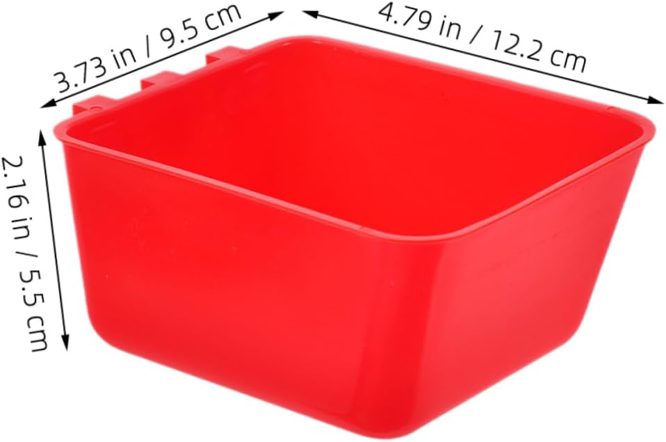 6pcs Bird Cage Feeder Bowl Rabbit Feeding Cup Versatile Pet Watering Bowl for Birds Rabbits