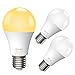 Sensor Light Bulbs Dusk to Dawn Light Bulb,Minger 7W Smart Automatic LED Bulbs with Auto on/Off, Indoor/Outdoor Lighting Lamp for Porch, Hallway, Patio, Garage (E26/E27, Soft White,3-Pack)