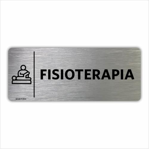 Placa Indica&ccedil;&atilde;o Setor Portas - Fisioterapia - 8x20cm