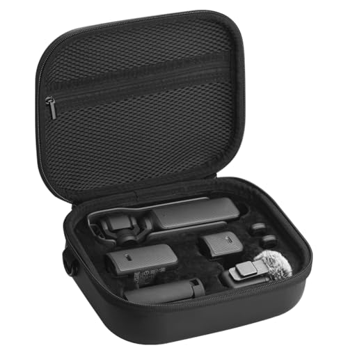 Custodia Rigida da Trasporto Borsa da Viaggio Portatile Antiurto da in PU Antigraffio con Tasca in Rete Protettiva Antispruzzo per Accessorio DJI Os