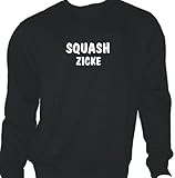 Squash Zicke; Sweatshirt schwarz, Gr. L