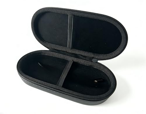 メンズジュエリー収納ケース 2層式 携帯用アクセサリー・サングラスボックス 硬質EVA ケース(黒)