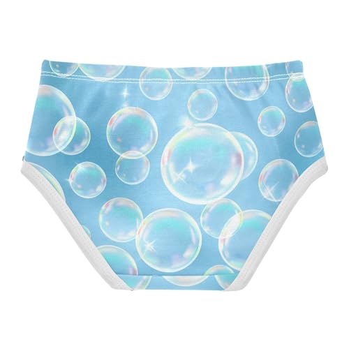 Blue Soap Bubbles Panties Little Girl Girls Underwear Toddlers Cotton Print Briefs Kids Undies 2t2
