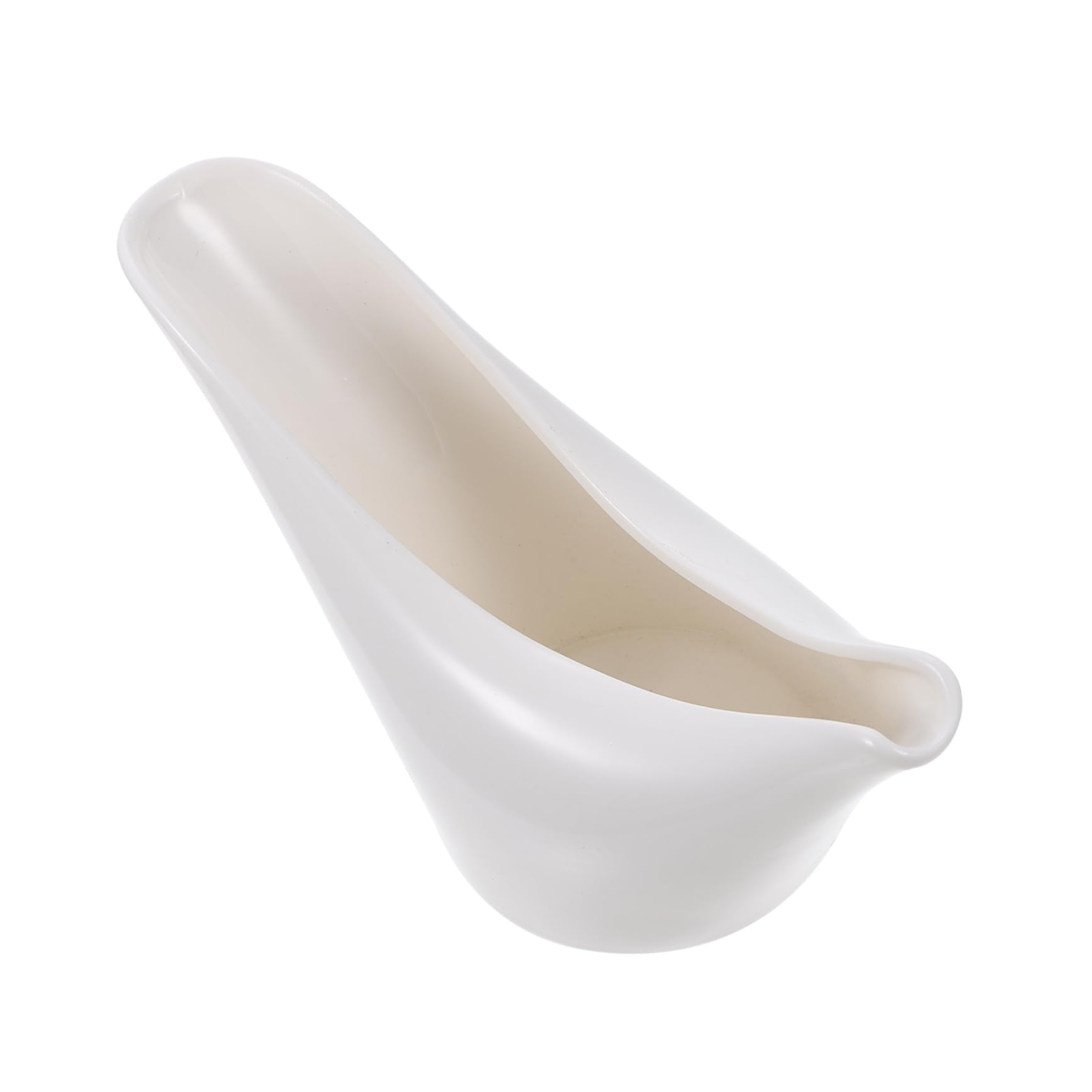 PRETYZOOM 1Pc Ceramic Gravy Boat Porcelain Sauce Boat for Milk and Sauces Elegant White Design for Serving and Storage Milk Storage Container