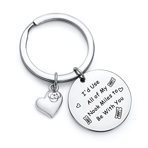 NOTHERS RSZOTW Animal Crossing Keychain - AC Jewelry For Video Game Lover Gifts - Animal Crossing Player Gifts Keychain ACNH Jewelry