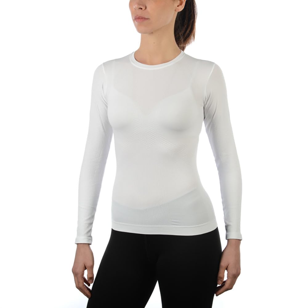 MICO Camiseta Manga Larga íntima Mujer esquí Active Skintech Cuello Redondo