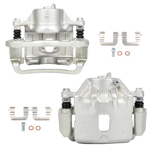 Image of SCITOO 19B2996 19B2997 Front Left & Right Disc Brake Calipers Assembly w /Bracket For Hyundai For Tucson 2005-2009,For Kia For Sportage 2005-2010