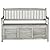 Safavieh Outdoor Collection Brisbane Grey Storage Bench