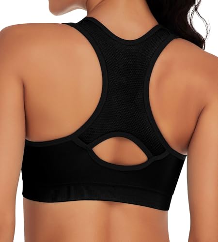 Image of MIRITY Women Racerback Sports Bras - High Impact Workout Gym Activewear Bra