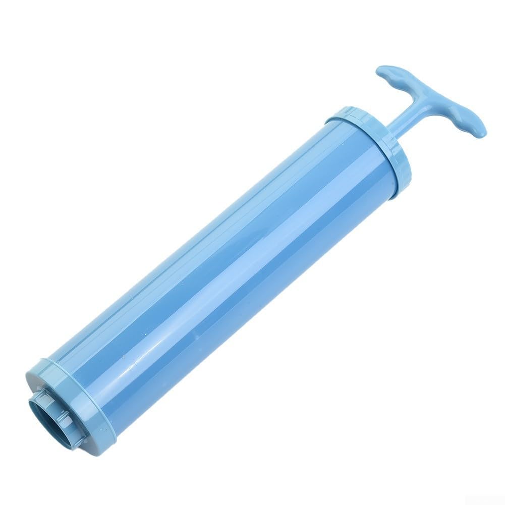 Vacuum Compressed Bags Hand Pump Plastic Manual Compression Bags Air Pump for Vacuum Seal Storage Bags Home Storage Blue