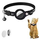 Collier GPS Chat, Collier Traceur GPS pour Chat et Chien, Localisation en sans Abonnement, Compatible iOS/Android/HarmonyOS, Ipx5 RéSistant Aux éClaboussures, Positionnement auxiliaire (Noir)