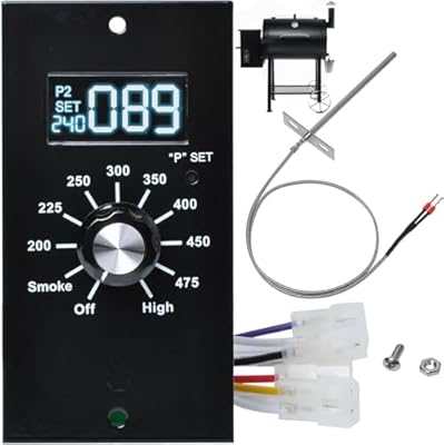 Upgrade Control Board Replacement Compatible with Pit Boss Pellet Grill PB700R1 700FB PB820 PB820d PB340, 440D, Temperature Controller Sensor Probe Kit with Digital Control Panel Kit Replacement Part