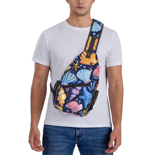 Bolso tipo bandolera Sling Ocean Shell Starfish unisex miniatura 7