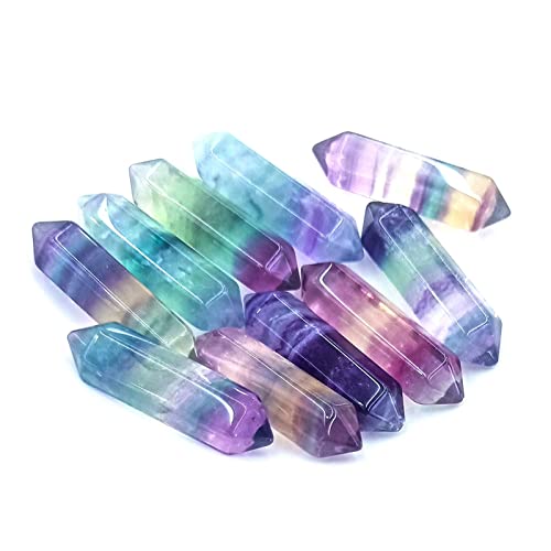 Pierre brute naturelle de fluorite : colonne hexagonale idéale pour offrir aux créateurs - 5