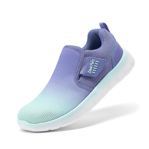 DREAM PAIRS Boys Girls Shoes Kids Slip on Tennis EZ-Ons MightyMovers Running Athletic Barefoot Zero Drop Sports Sneakers