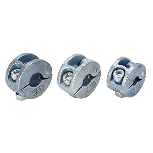 Sorandy - Sorandy Colliers de Butée de Foret, Verrouillage à Vis Solide pour Embouts en Acier au Carbone, 3 Anneaux de Limite de Profondeur de Forage en Alliage de Zinc pour le Perçage de Précision,