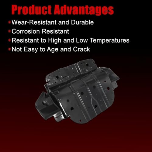 Image of FZJDSD Black Under Engine Cover Skid Plate Belly Guard 51410-0C010 Compatible with Toyota Tundra Sequoia 2007-2021