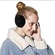 YQXCC Ohrwärmer für Männer Klassische Fleece Unisex Winter warme Ohrenschützer(Schwarz)
