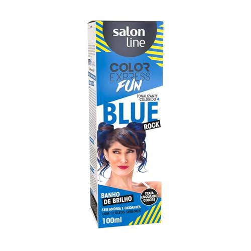Salon Line Color Express Tintura Semi Permanente Fun Azul Blue Rock, 100 ml