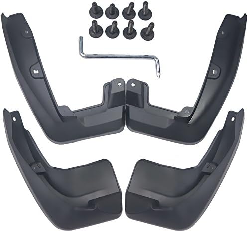 biosp Auto Mud Flaps Splash Guards For Honda CR-V CRV 5th gen 2017 2018 2019 Front and Rear Fender Cover PP-Custom Fit Black Molded 4Pcs Set