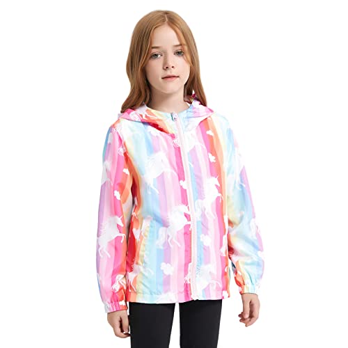 Jxstar - Jxstar Girls Rain Jacket – Lightweight Waterproof Unicorn Hoodie & Windbreaker for Ages 4T-5T - Best Deal on Amazon