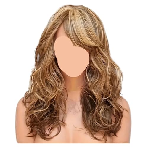 Haircut Long Body Wave Synthetic Hair Wigs For Women Fluffy