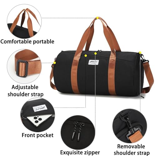 BE SMART Waterproof Mens Gym Bag with Shoe Compartment, Duffle Bags with Wet Pocket for Men, Lightweight Large Sport Duffel Option for Overnight Weekender, Fitness, Swim, Boxing,Travel4