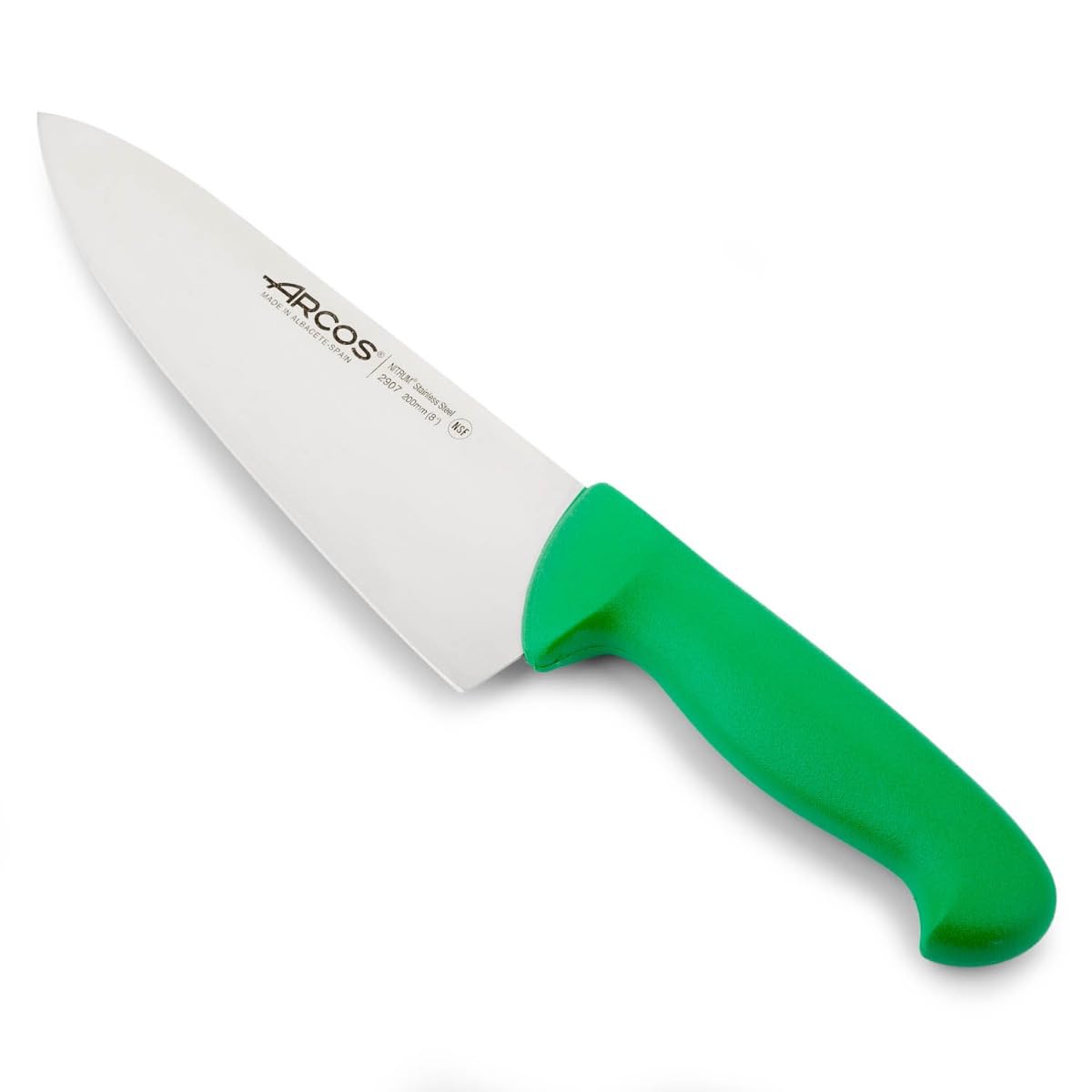 Arcos Cuchillo Chef con Hoja Acero Inoxidable Nitrum 200 mm. Cuchillo Cocina Profesional multipropósito. Mango ergonómico Polipropileno. Serie 2900. Color Negro. — view 22