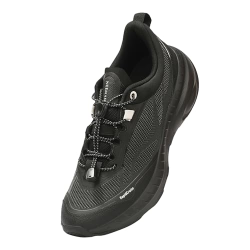 Image of Neeman's Begin Walk Plush Sneakers for Men | Lightweight Breathable Walking Shoes with Cushioned Sole, Stretch Fit Upper & Rubber Grip | Comfortable Lace Up Shoes for Daily Walking
