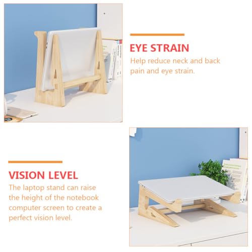 Soporte de Madera Ajustable para Laptop 12-14.7 pulgadas miniatura 4