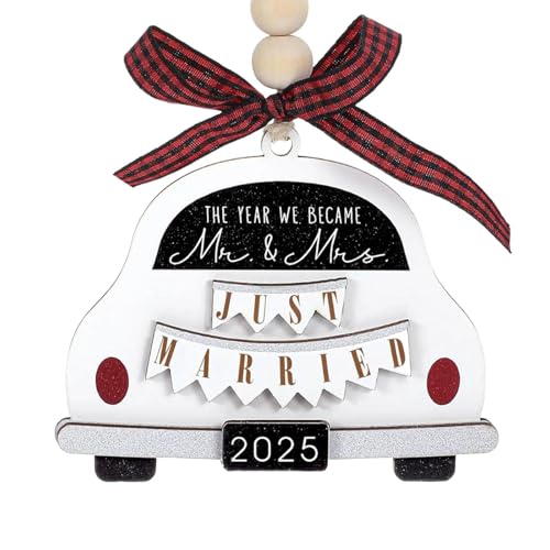 dinghaole - dinghaole Cadeaux de mariage pour mariée et marié, cadeaux de mariage en bois rustique, décoration à suspendre en bois rustique pour jeunes mariés, cadeau de fiançailles pour couples, jeunes mariés