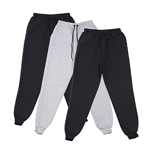 Kit 3 Calças Moletom Moletinho Life Masculina Básica Casual