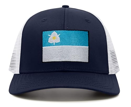 Image of International Tie City Hat for Men and Women, Adjustable Snapback Trucker Baseball Cap with Embroidered Patch