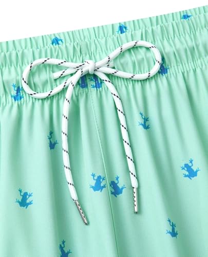 Image of Gleeease 7inch Mens Swim Trunks 2 in 1 with Compression Liner Pockets Drawstring Quick Dry Stretch Lined Funny Beach Pool