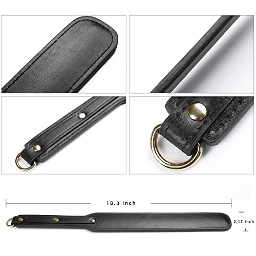 Barpot Riding Crop For Horses, Durable Leather Paddle 18''Lightweight Equestrian Crops #TOP3