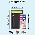 2 Pack Faraday Bags for Phones & Car Keys, Cell Phone Signal Blocking Pouch, Anti-Tracking Anti-Theft EMP Bag, Fireproof & Waterproof Faraday Key Fob Protector with Reflective Strip - Image 2