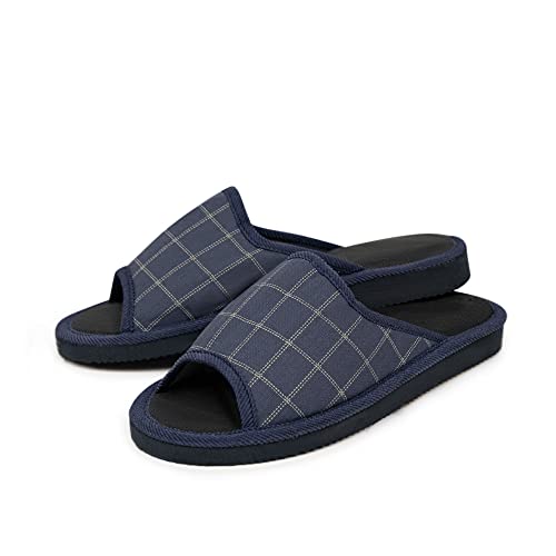 CoboFamily Zapatillas De Estar Por Casa Hombre Verano, Zapatillas De Punta Abierta Con Suela Goma EVA AD-J2117 Marino 42(Marino, Numeric_42)