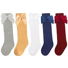 5 Pairs:dark Blue&yellow&burgundy&white&light Grey